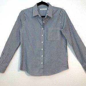 Reformation - Boxy Button Down Striped Top, XS